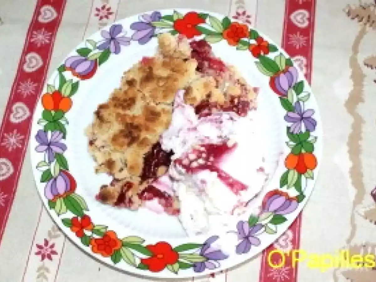 Crumble aux groseilles