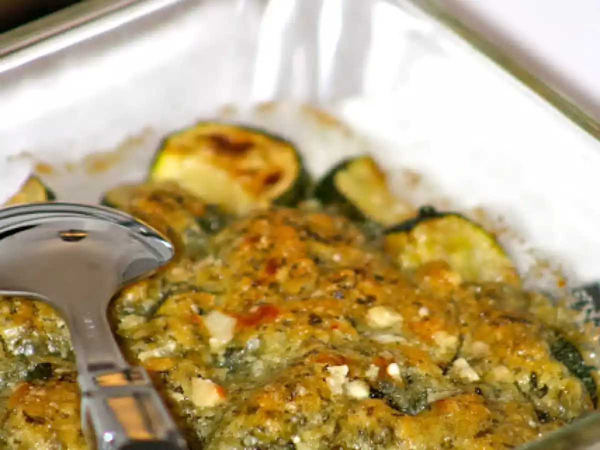 Crumble aux herbes, courgettes et ricotta