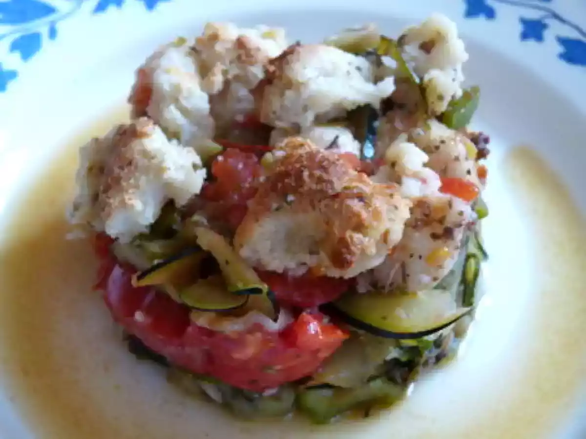 Crumble aux légumes d'été à la ricotta