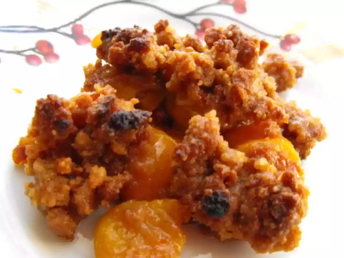 Crumble aux mirabelles et aux spéculos ...