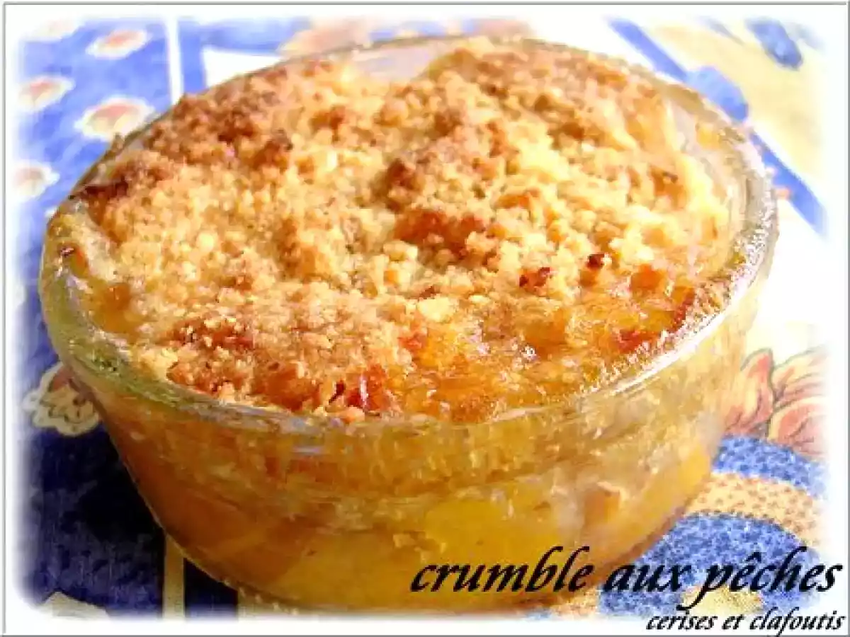 CRUMBLE AUX PECHES