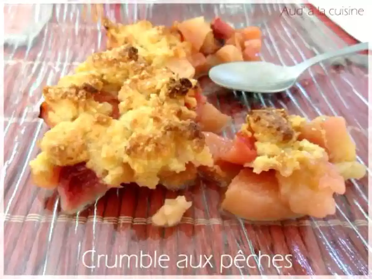 Crumble aux pêches