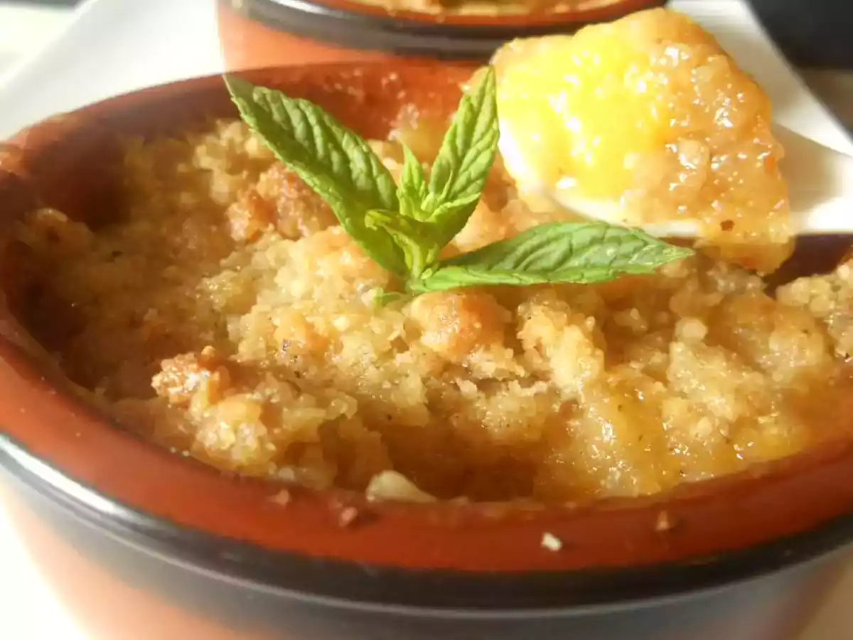 CRUMBLE AUX PÊCHES & NOISETTE - photo 3