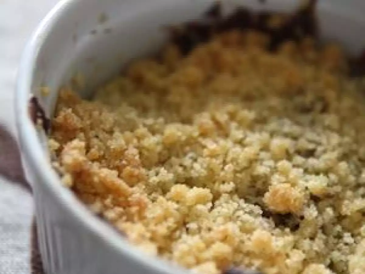 Crumble aux poires et Nutella.
