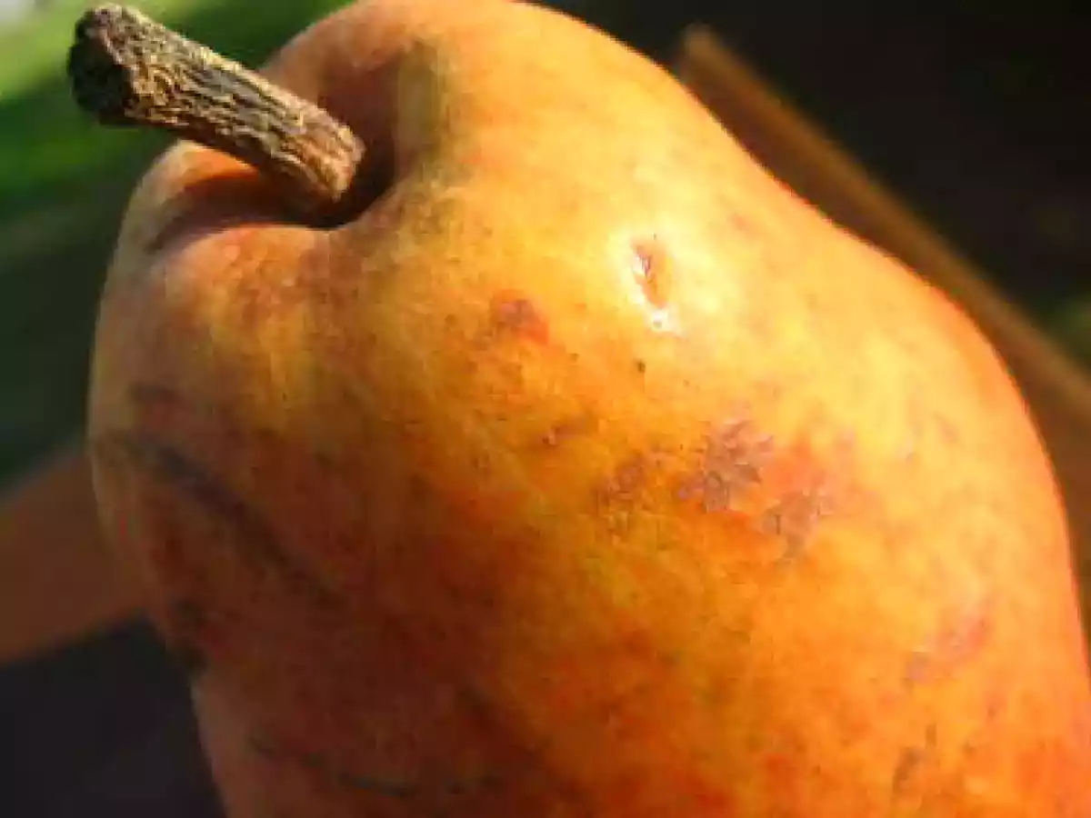 Crumble aux poires Williams rouges