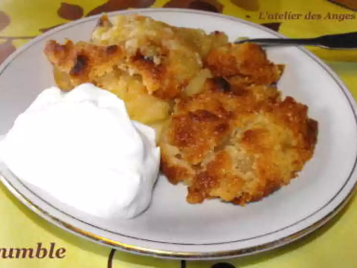 Crumble aux pommes à la poudre d'amande