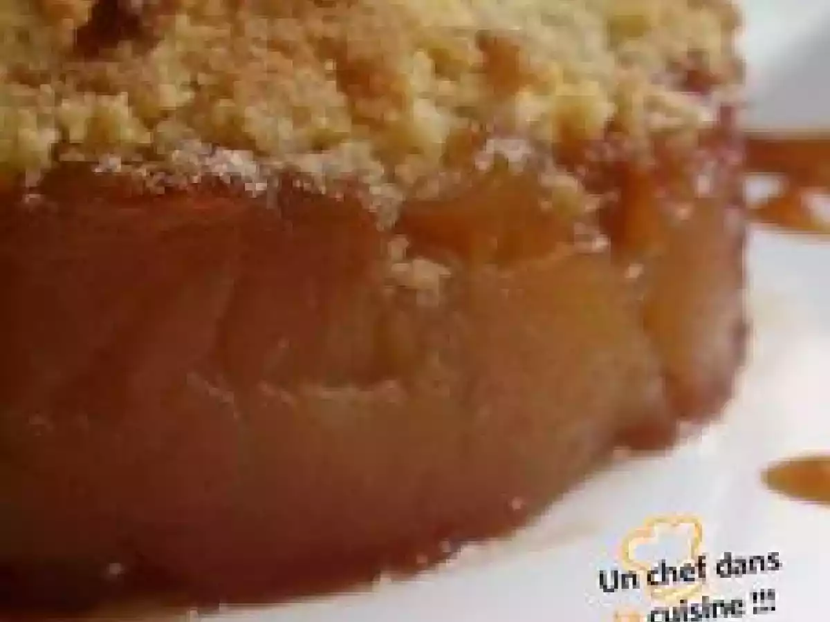 Crumble aux Pommes Caramélisées, façon Tatin