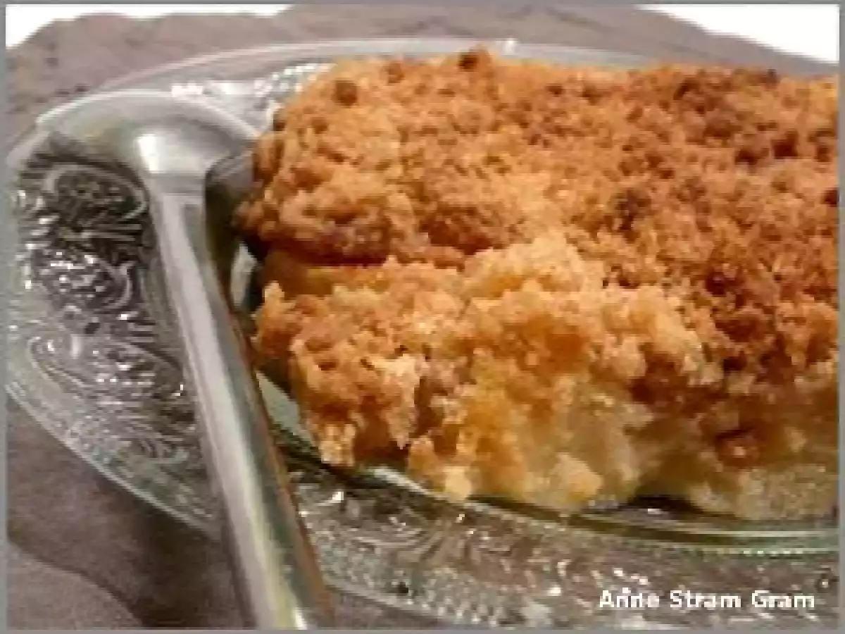 Crumble aux pommes et à l'orange