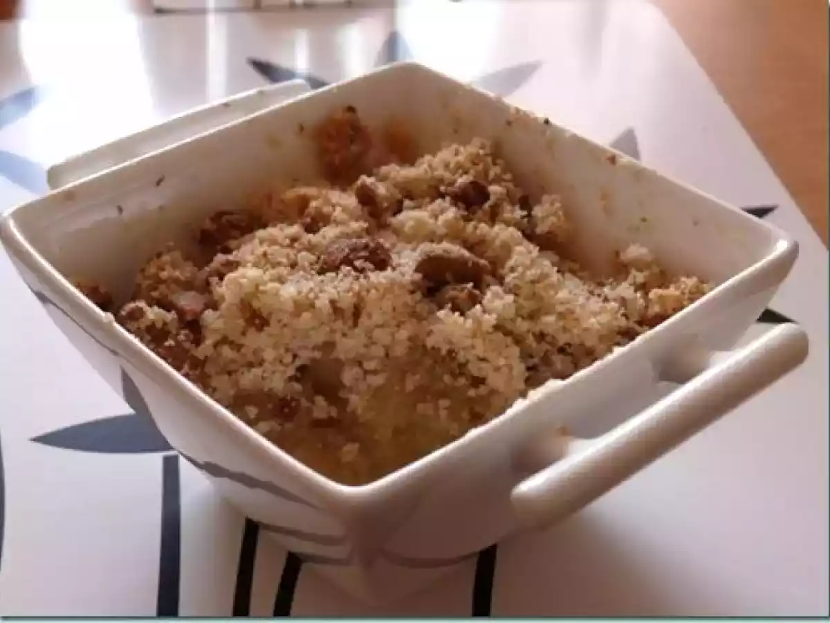 Crumble aux pommes et aux spéculoos