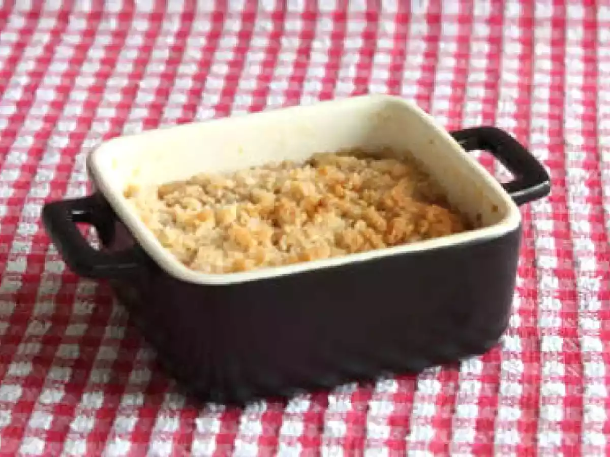Crumble aux pommes et bananes