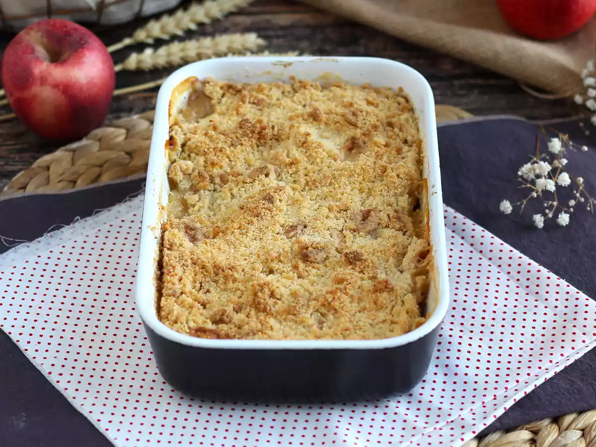 Crumble aux pommes super facile