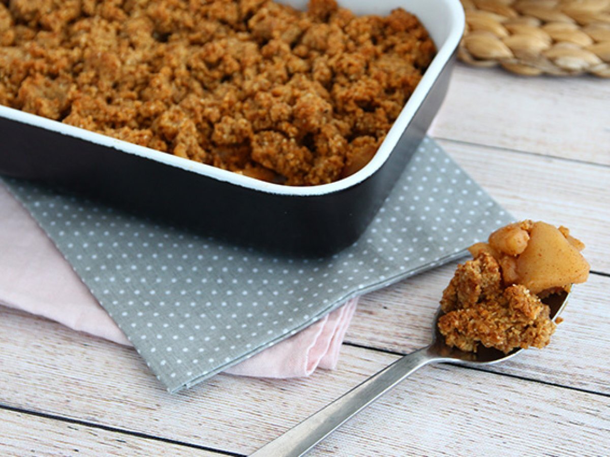 Recette crumble aux pommes vegan et sans gluten