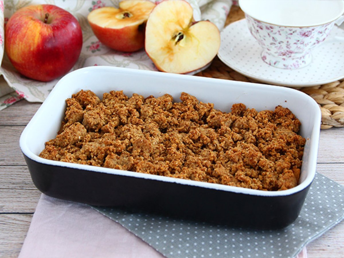 Recette crumble aux pommes vegan et sans gluten