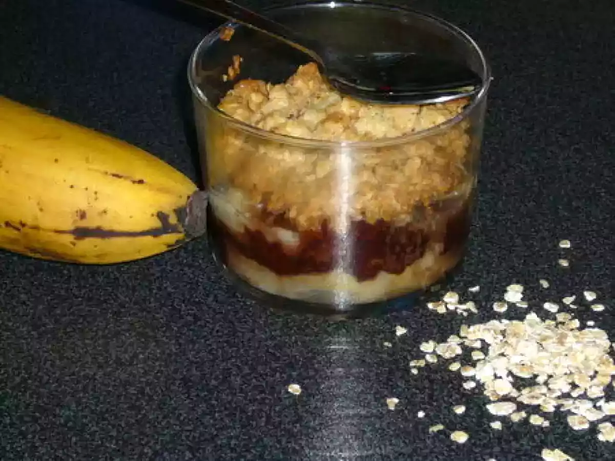 Crumble banane chocolat en verrine - photo 2