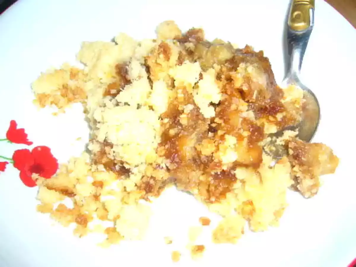 CRUMBLE BANANES POMMES PATE DE SPECULOOS