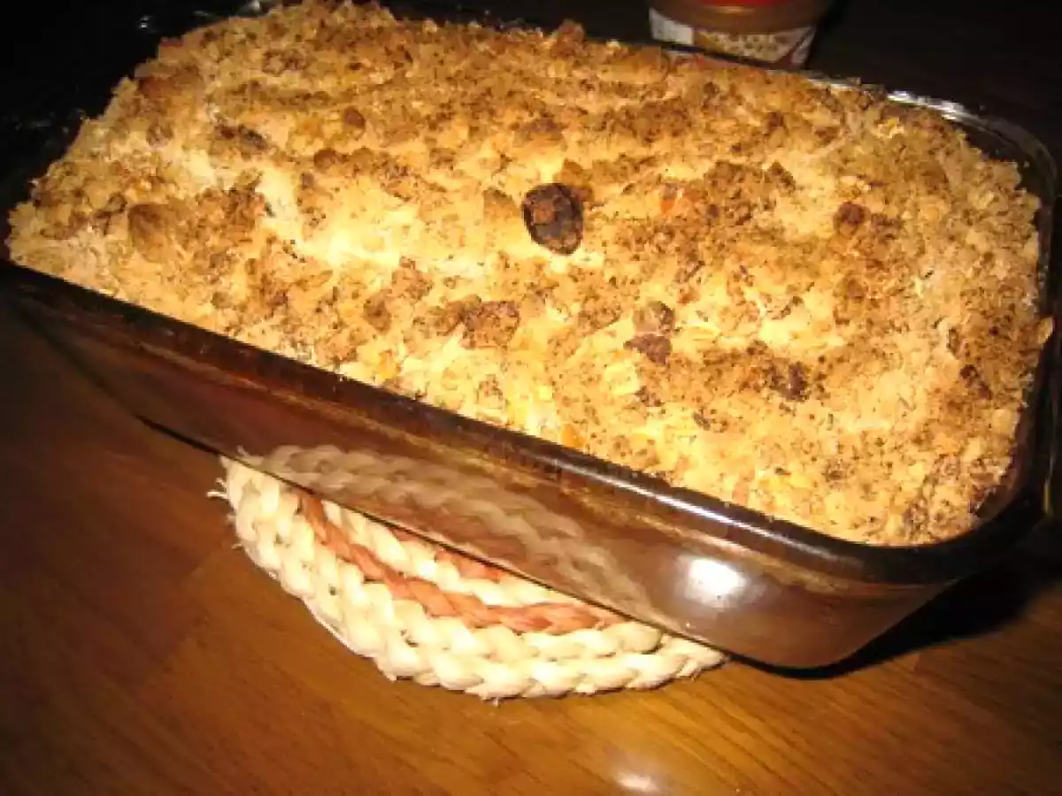 Crumble bananes/mangue/fraises