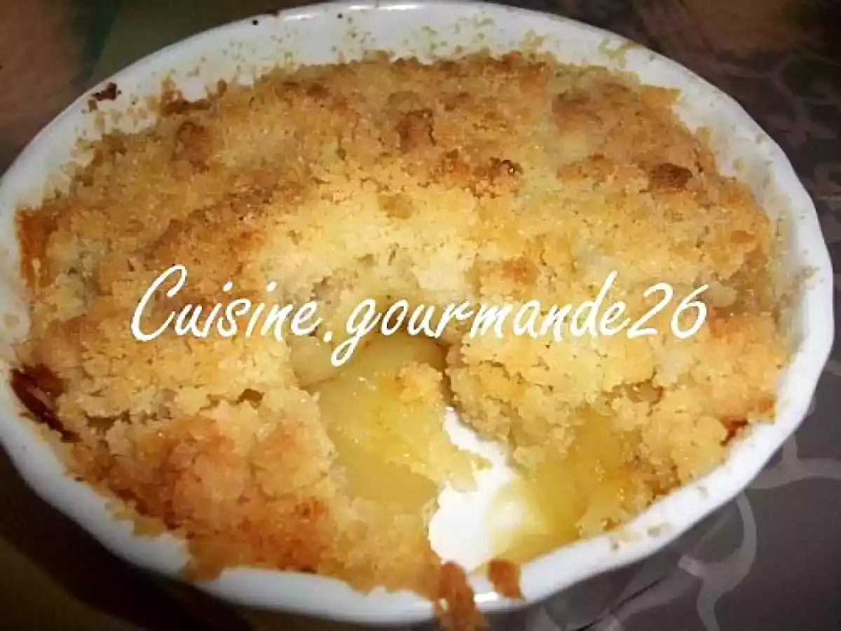 Crumble d'ananas à la vanille