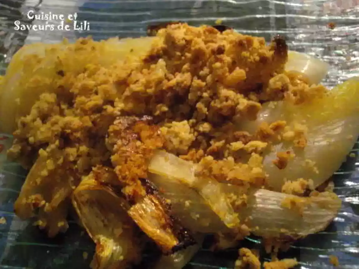 Crumble d'endives aux saveurs du Nord