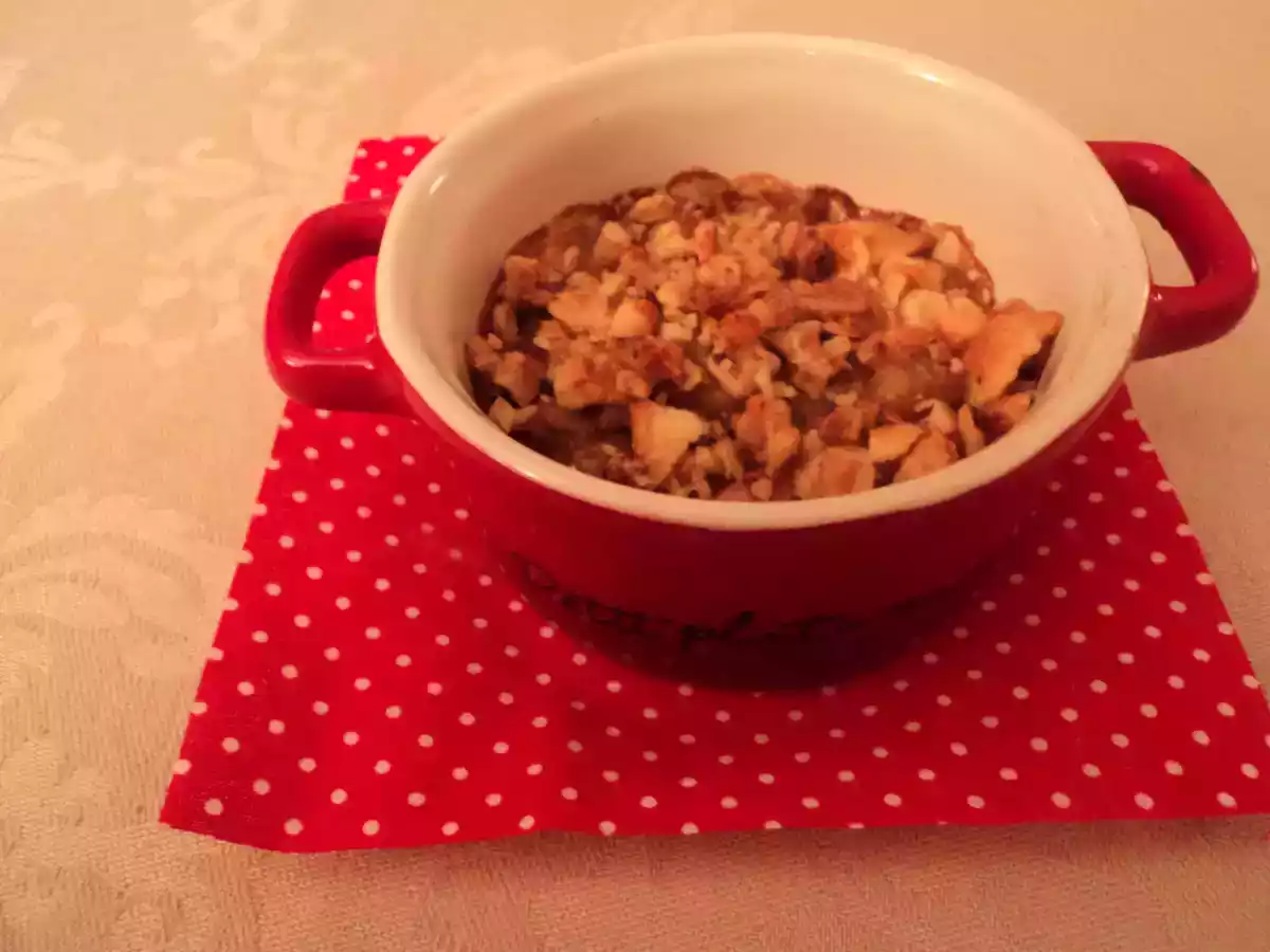 Crumble d'endives roquefort et lardons