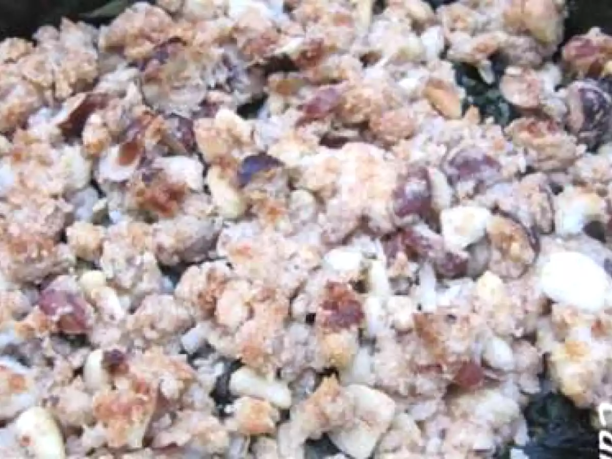 CRUMBLE DE BLETTES AU NOISETTES ET CHEVRE