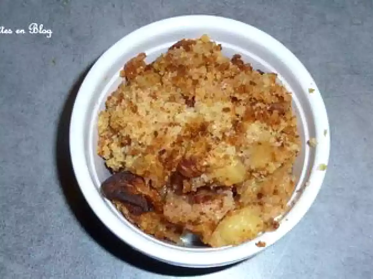 CRUMBLE DE BRIOCHE AUX POMMES