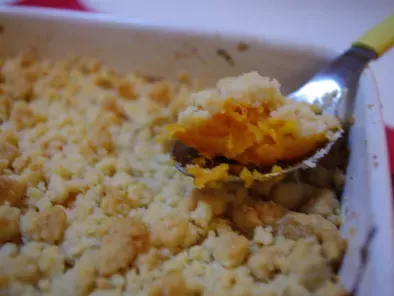 Crumble de butternut au parmesan