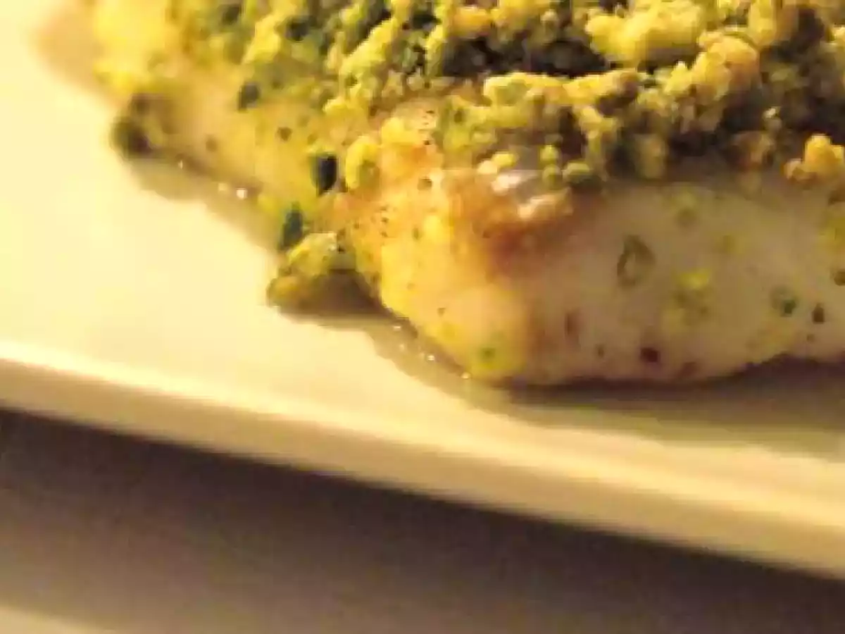 Crumble de cabillaud aux pistaches