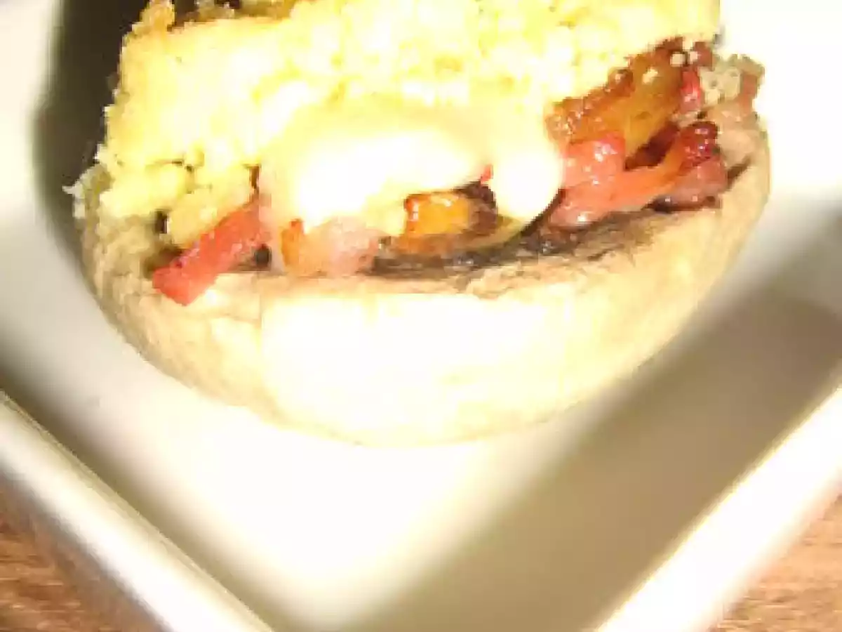 Crumble de champignons à la tomme de Cambrai