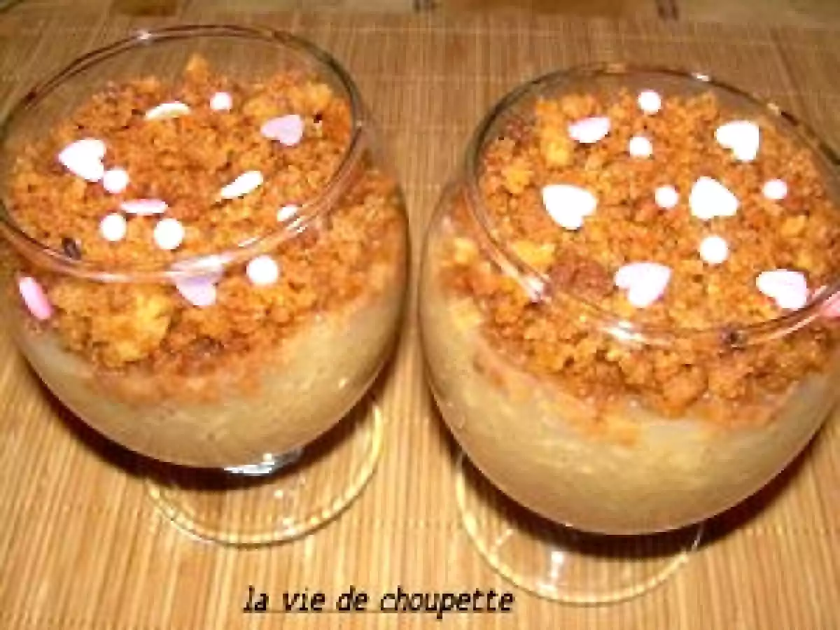 CRUMBLE DE COMPOTE DE POMMES MAISON