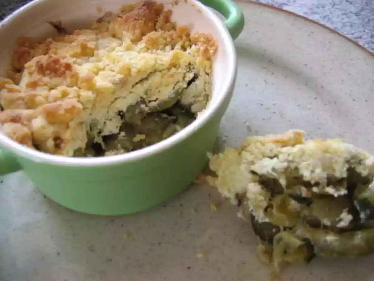 Crumble de courgettes au Saint Moret