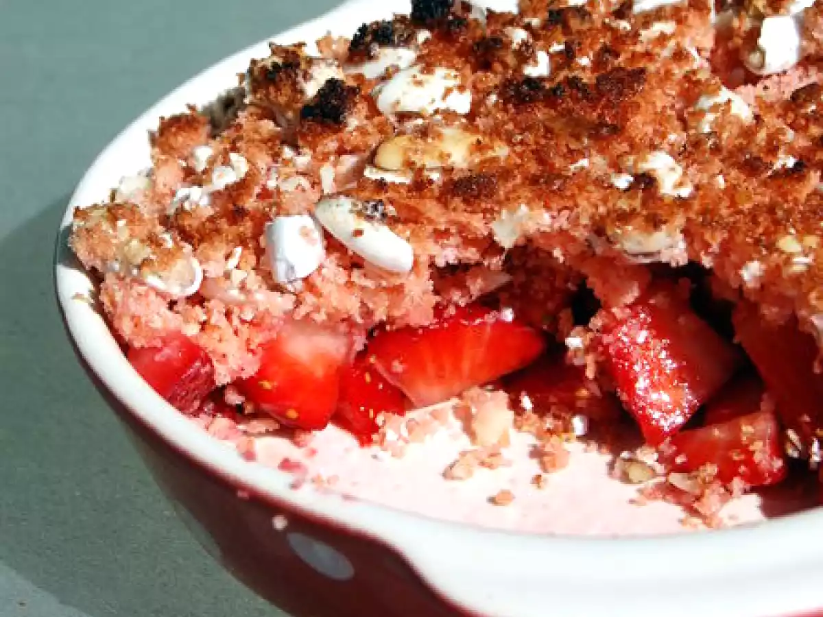 Crumble de fraises aux dragées - photo 2