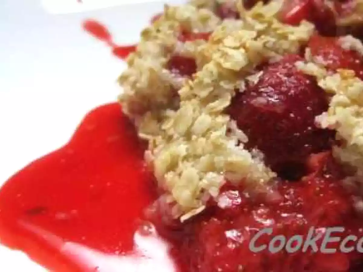 Crumble de fruits rouges
