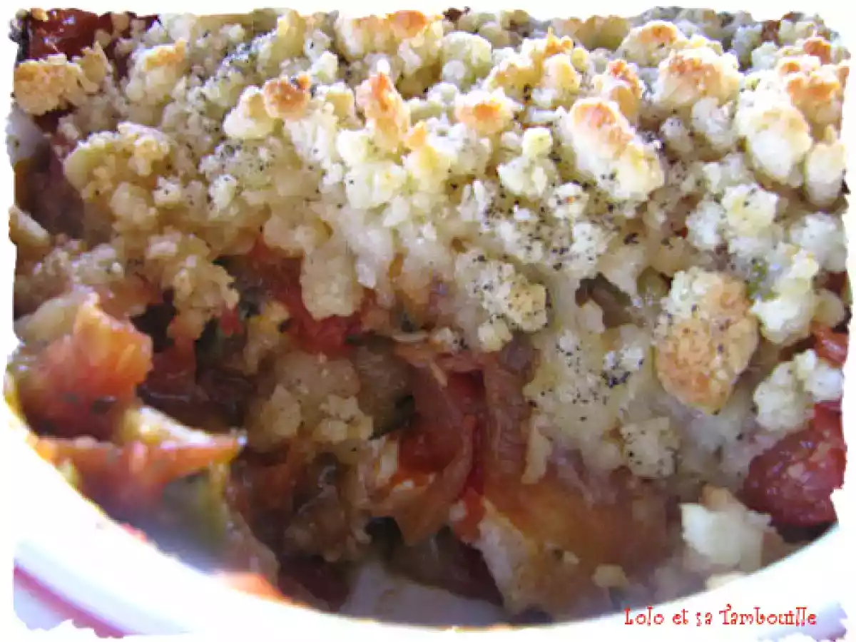 Crumble de légumes au chèvre - photo 3