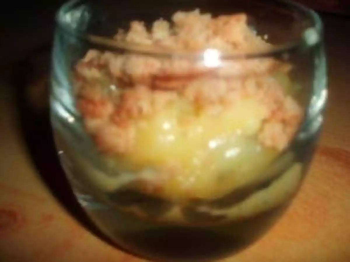 Crumble de lemon curd au basilic