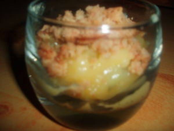 Crumble de lemon curd au basilic