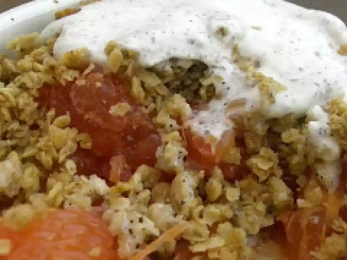 Crumble de pamplemousse et chantilly au thé Earl Grey