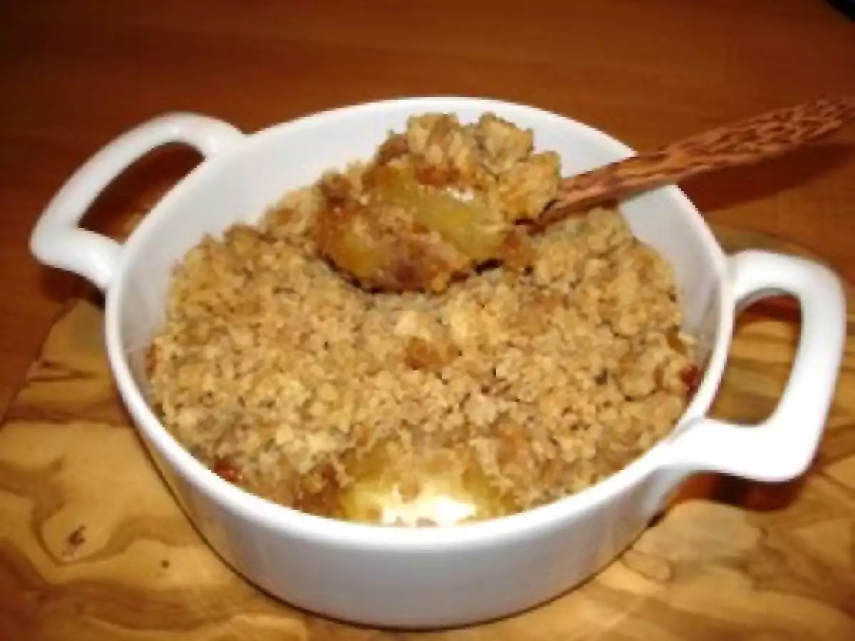 Crumble de pommes caramélisées au golden syrup