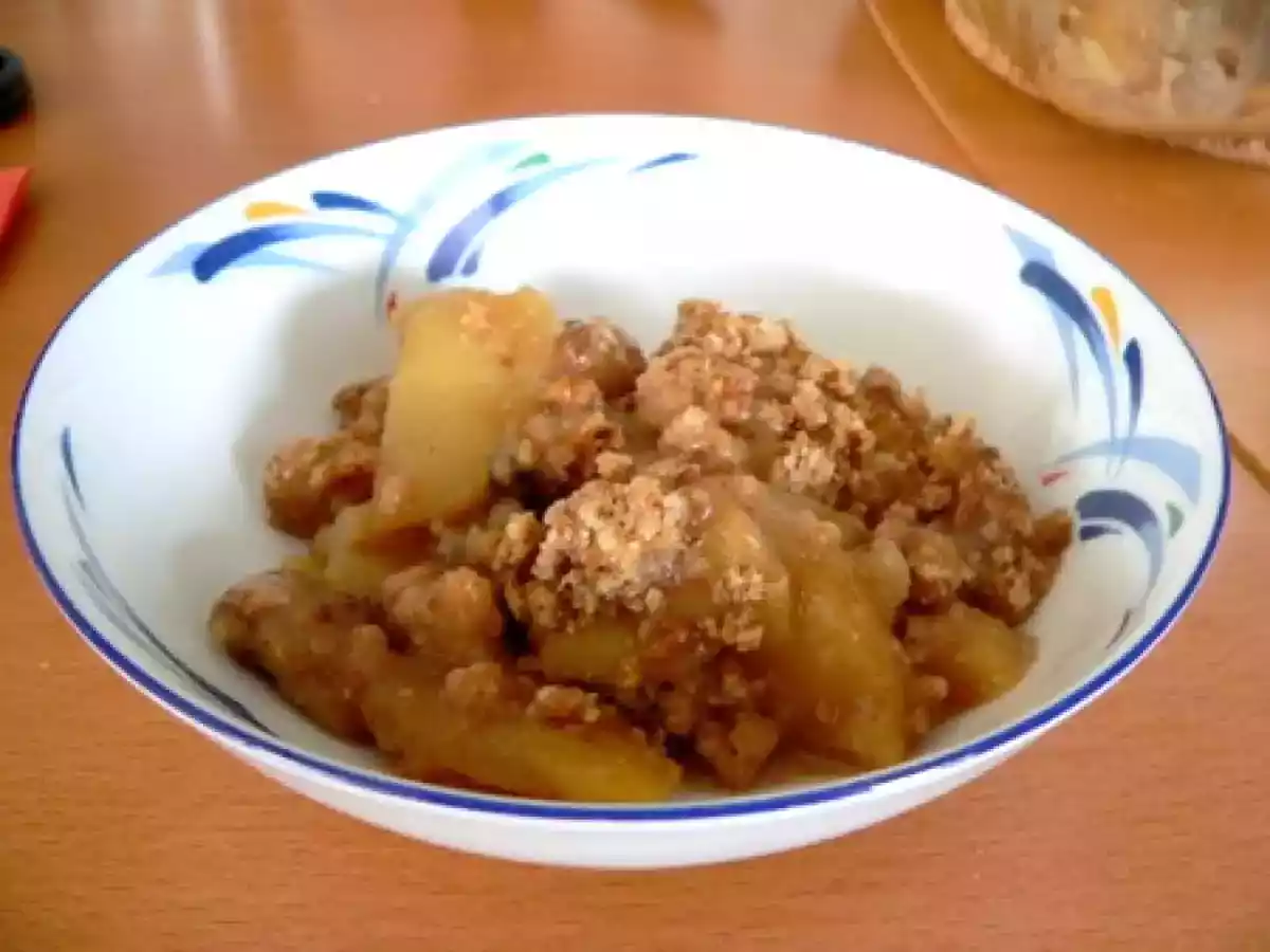 Crumble de pommes ou apple crisp