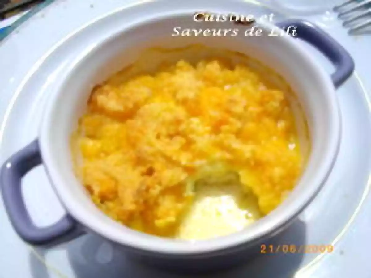 Crumble de poulet aux herbes et à la mimolette