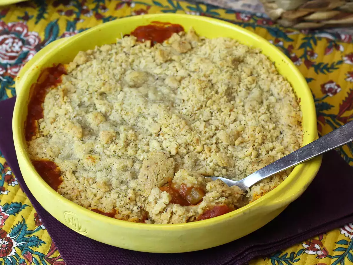 Crumble de ratatouille, le plat rapide et simple à faire que vous allez adorer! - photo 2