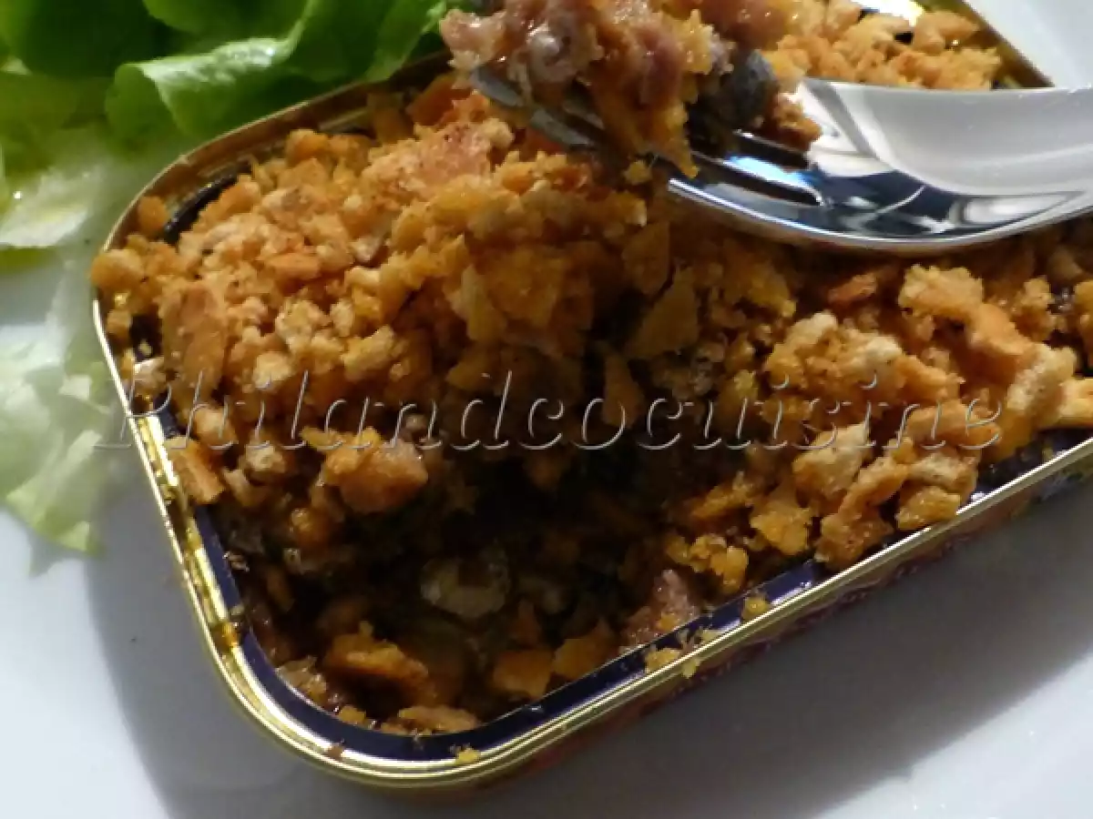 Crumble de sardines express