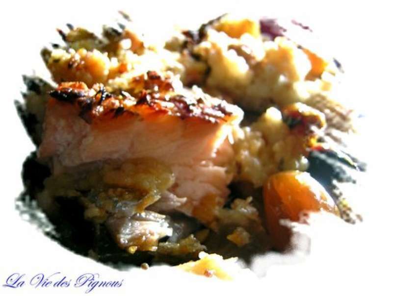 Crumble de saumon aux céréales méditéranéenne, photo 1