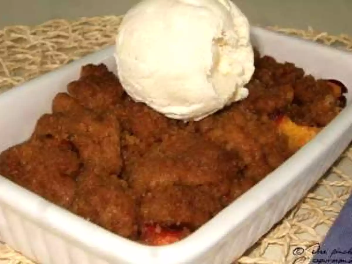 Crumble de spéculoos à la pomme et à la nectarine - photo 2