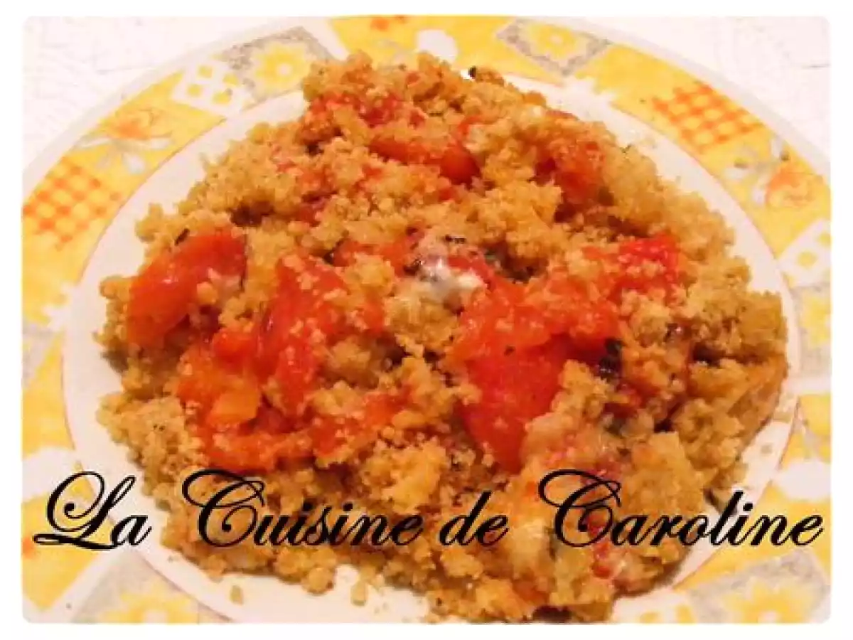 Crumble de Tomates et gorgonzola