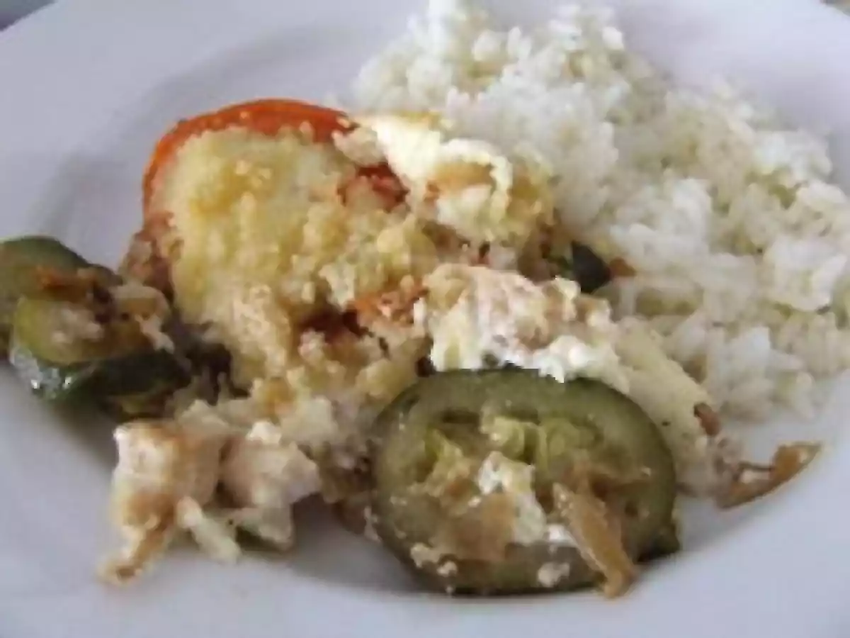 Crumble de volaille aux courgettes, tomates et parmesan - photo 2