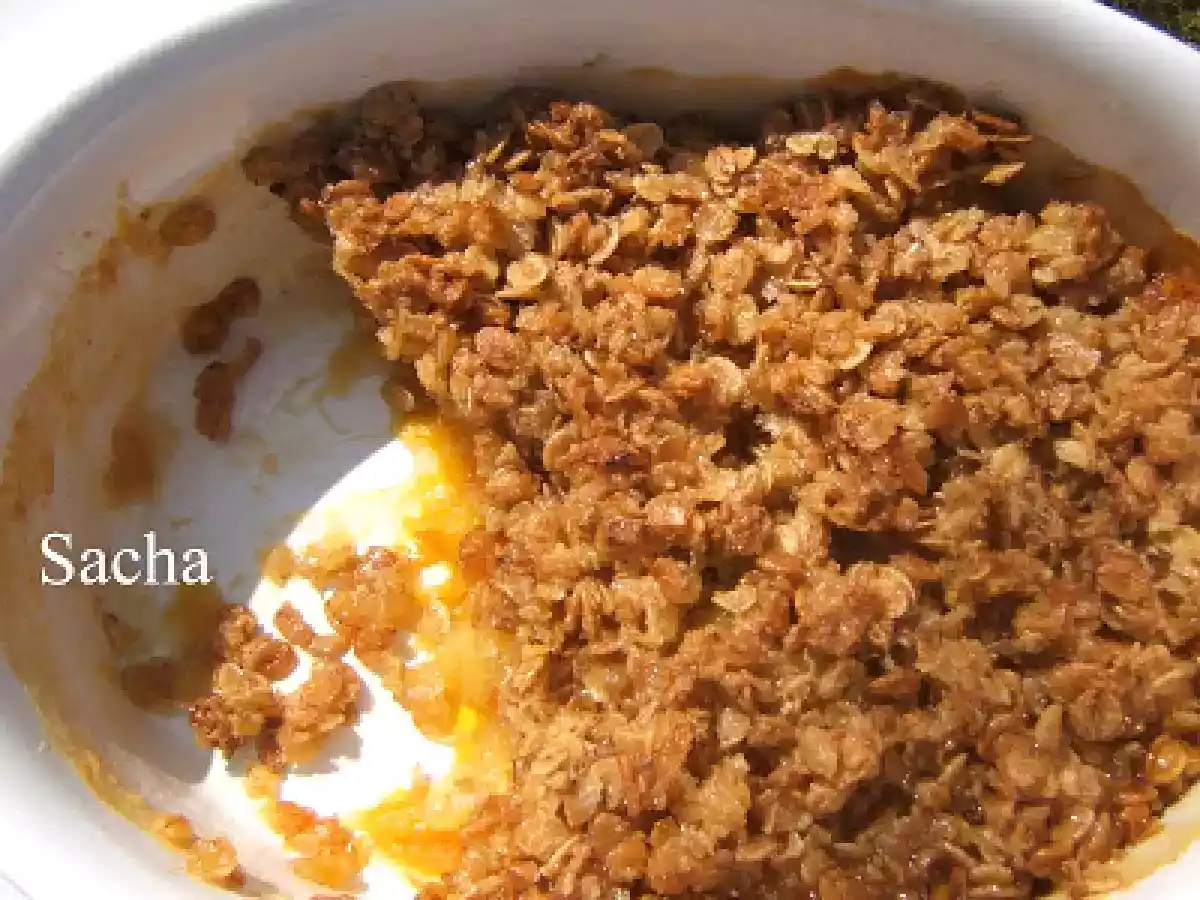 Crumble mangue, ananas et gingembre frais - photo 2