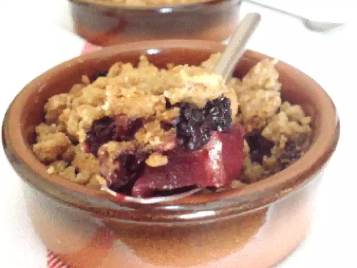Crumble mûres spéculos