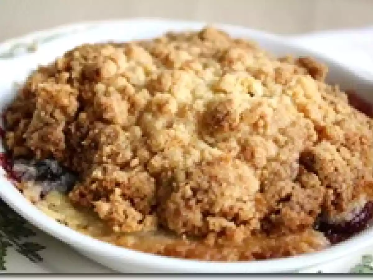 Crumble Myrtille Mangue au Gingembre et Sorbet à la Mangue - photo 2