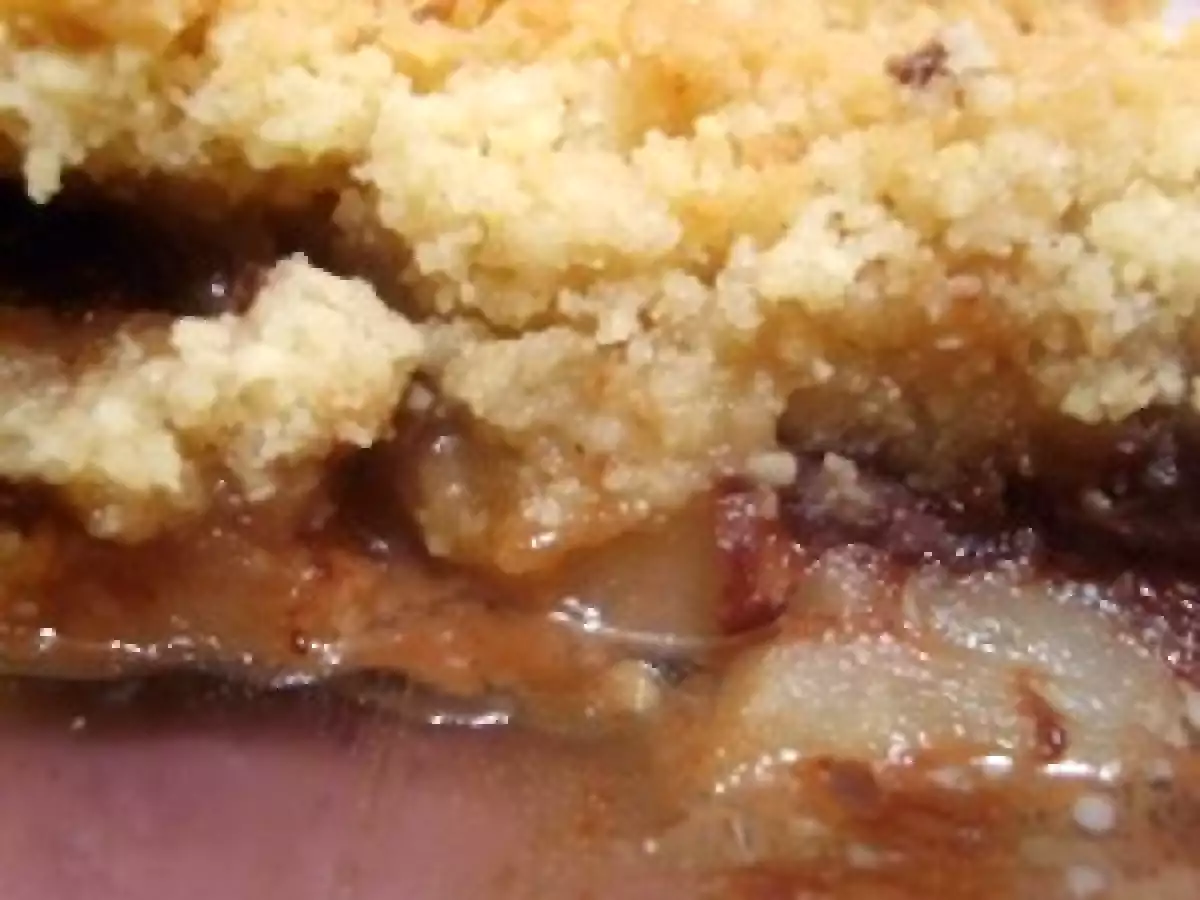 Crumble poire carambar-choco - photo 2