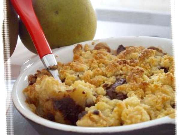 Crumble Poire Chocolat De C Lignac Recette Ptitchef